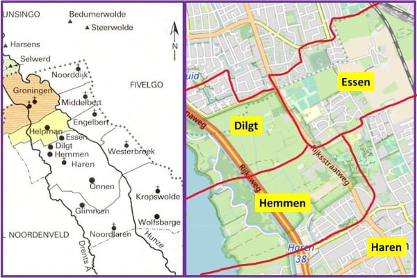 Het Gorecht en de marken Dilgt, Hemmen en Essen